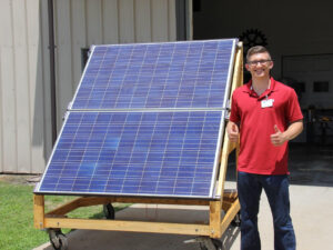 Noah with Solar Panel