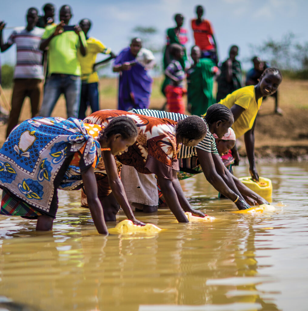 african ladies-river