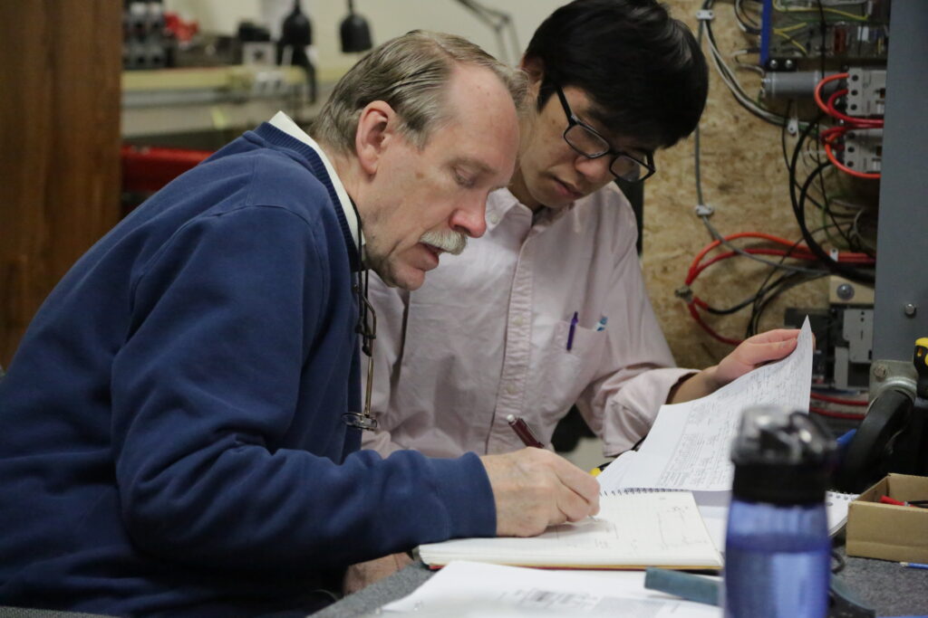 Working with student