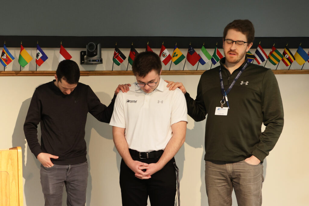 Praying with Student