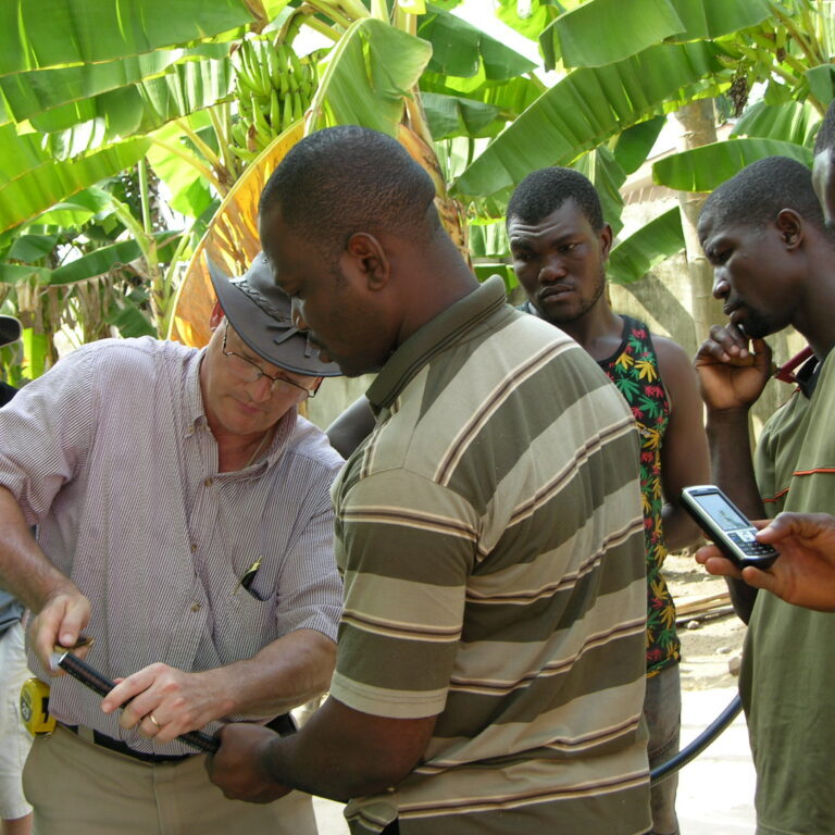 Alan working in PNG